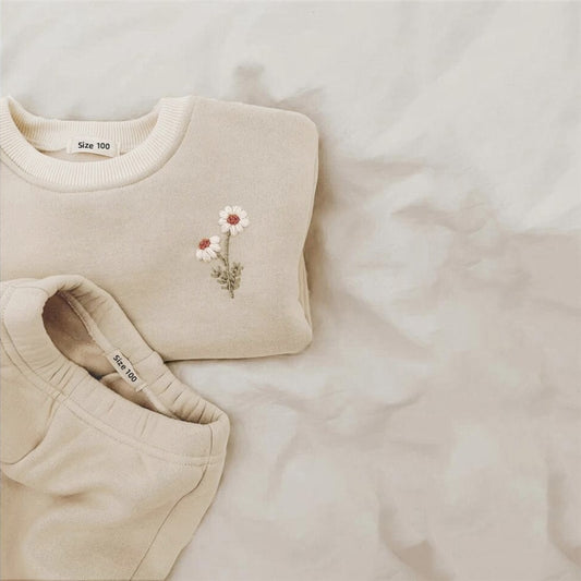 Winter Baby Clothes Set Warm Sweatshirt + Pant